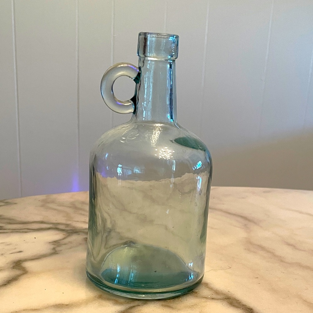 Petite Antique Glass Jug with Handle